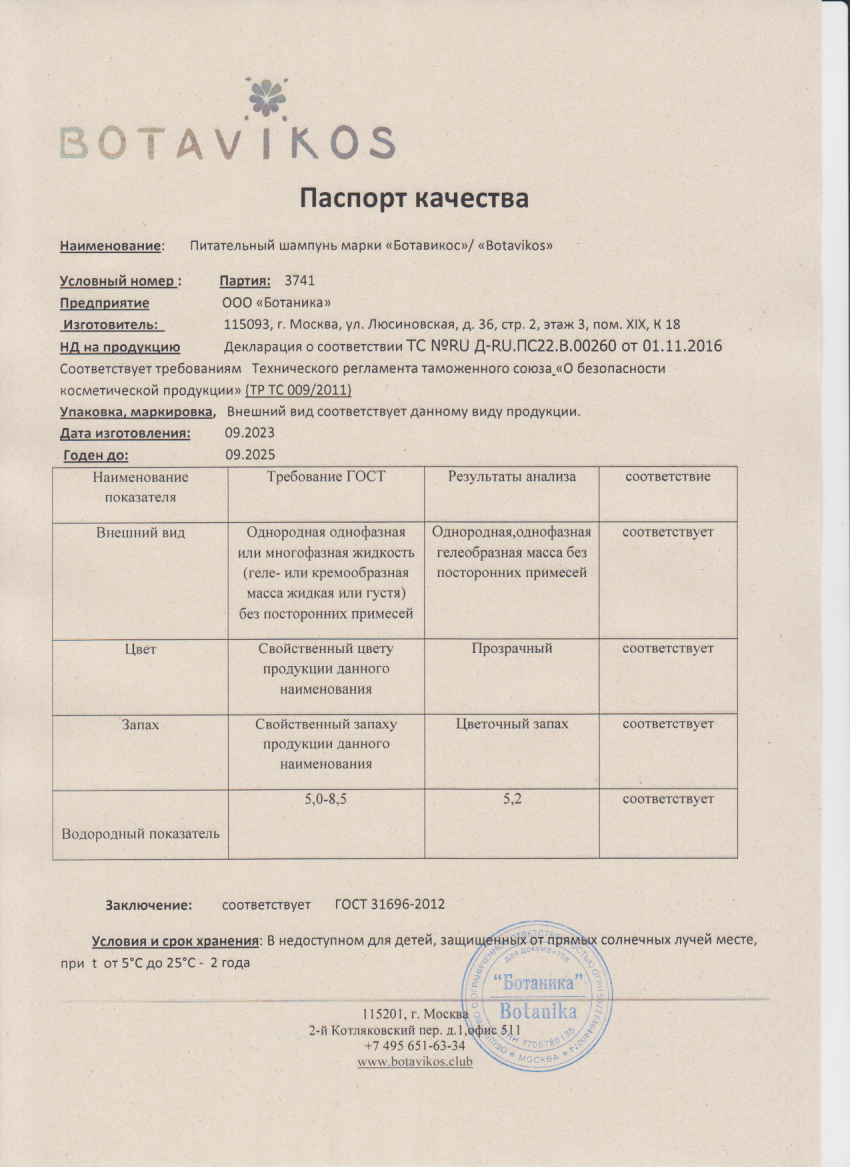 Паспорт №092023